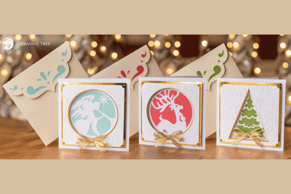 3D SVG Christmas Cheer Cards: Festive Flair for Seasonal Design Projects