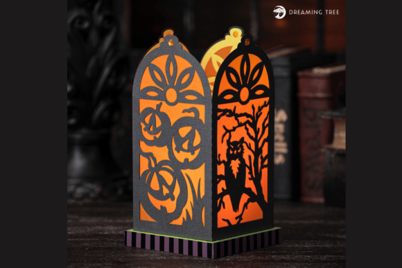 3D SVG Halloween Magic: Scary Lantern SVG for Spooky Branding