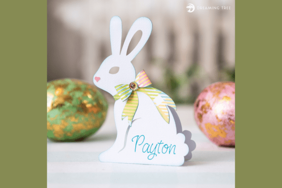 Bunny Place Card 3D SVG: A Springtime Design Gem for Easter Projects
