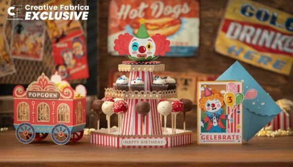 Carnival Craze 3D SVG Bundle: Birthday Designs That Pop
