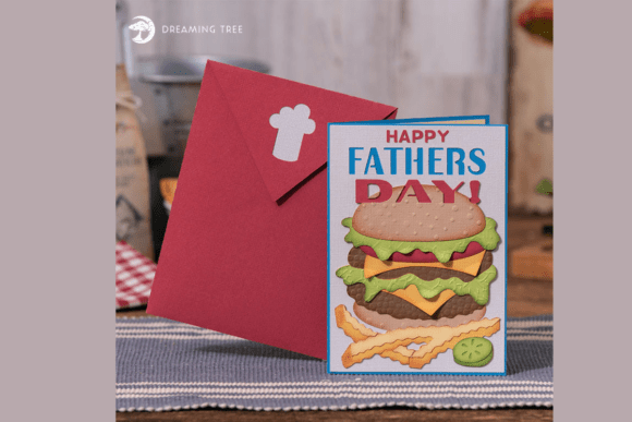 Cheeseburger Father’s Day Card SVG Adds Fun Flavor to Local Branding
