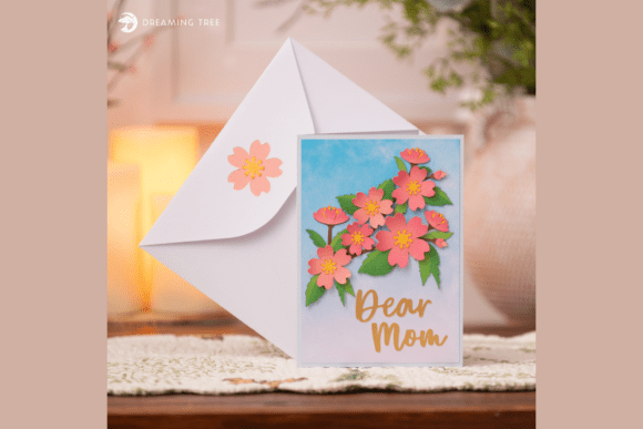 Cherry Blossom Pop Up Card SVG Review for Real Embroidery Projects