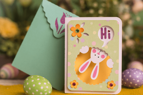 Easter Card SVG: A 3D Delight for Spring Branding and Seasonal Design