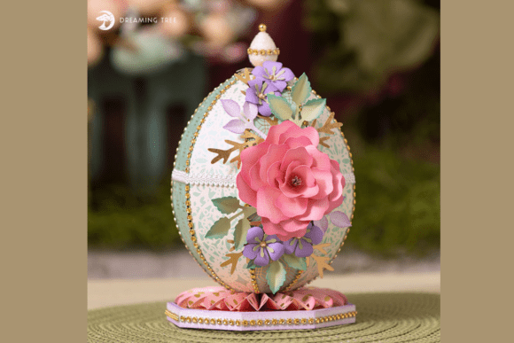 Elegant 3D SVG for Easter Branding: Eggs-Quisite Gift Box