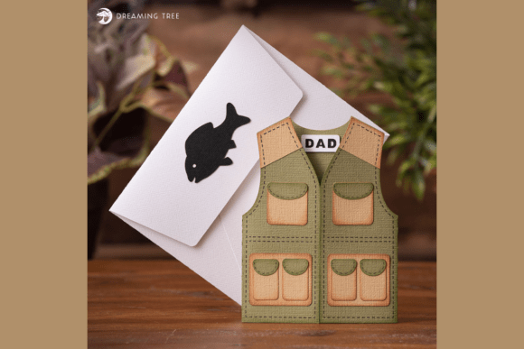Fishing Vest Gift Card Holder: A 3D SVG Greeting Card That Elevates Visual Storytelling