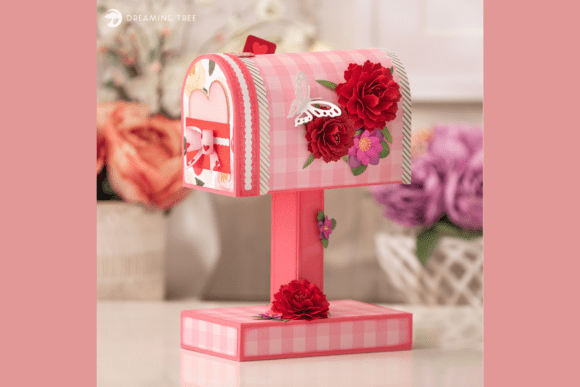 Floral Mailbox SVG: A 3D Valentine's Day Design That Delivers Visual Impact