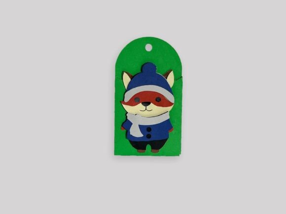Fox Gift Card Money Holder: A 3D SVG with Christmas Charm for Crafty Client Projects