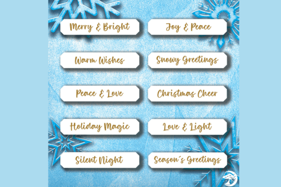 Frosted Fir Card Captions: A Winter 3D SVG for Cohesive Holiday Branding