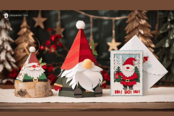 Gnome Magic 3D SVG Bundle for Christmas Crafting