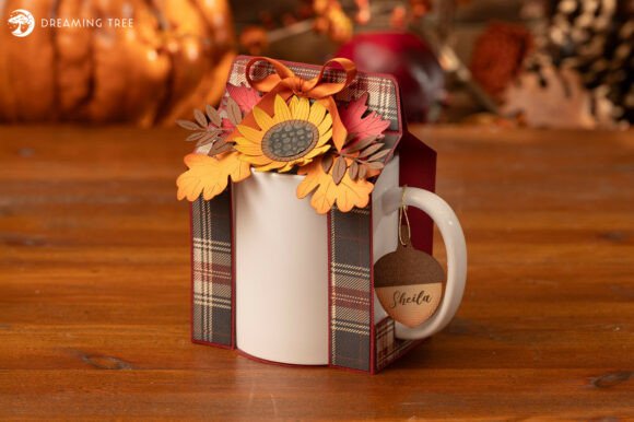 Harvest Mug Wrap SVG: A Fall 3D SVG for Cozy Craft Creations
