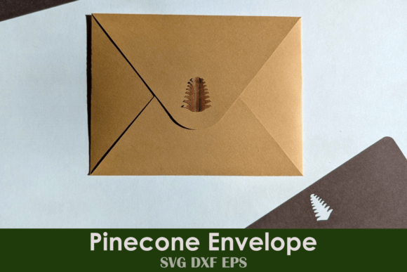 Pinecone Envelope and Cards: A Christmas 3D SVG Design for Nature-Inspired Branding