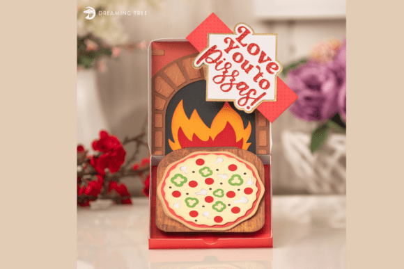 Pizza Gift Card Holder SVG: A Playful 3D SVG for Valentine’s Day Content Publishing