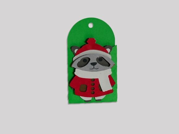 Raccoon Gift Card Money Holder: Woodland Charm Meets Practical Embroidery