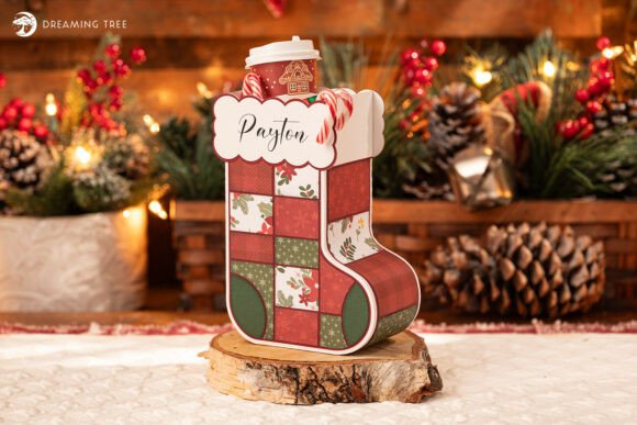Stocking Stuffer Gift Bag 3D SVG for Christmas Campaigns