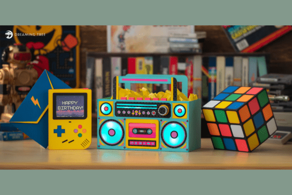 That 80’s SVG Bundle: Retro 3D Design for Nostalgic Branding in Music & Lifestyle Businesses