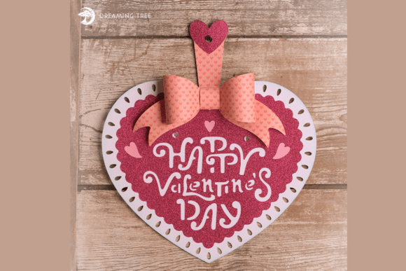 Valentine Hanger SVG: A Festive 3D Design for Small Business Branding